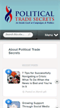 Mobile Screenshot of politicaltradesecrets.com